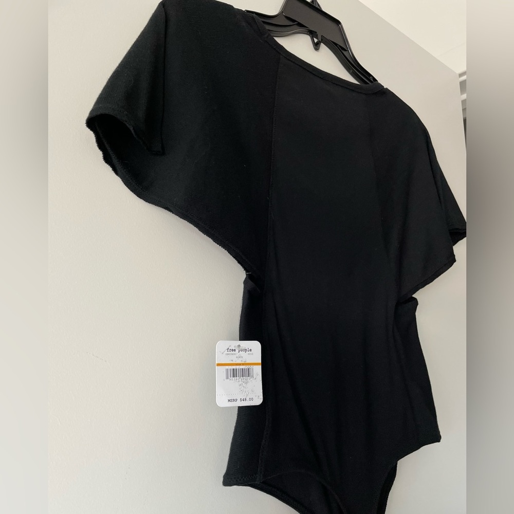 Free People NWT finely ribbed bodysuit - Picture 4 of 4
